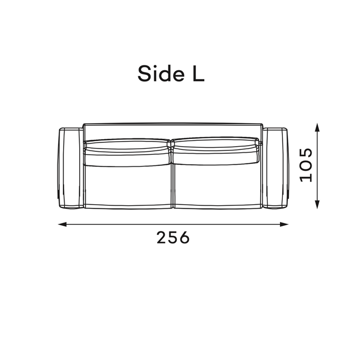 MONO sofa lova | 256 cm