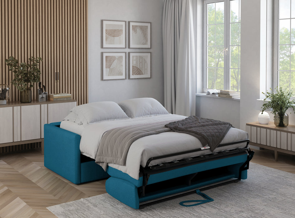 BRISA sofa–lova su 14 cm čiužiniu, išskleista miegama funkcija