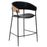 Pusbario kėdė CRIB | Vintage black-oak | Dirbt. oda | Danija