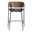 Pusbario kėdė CRIB | Vintage black-walnut | Dirbt. oda | Danija