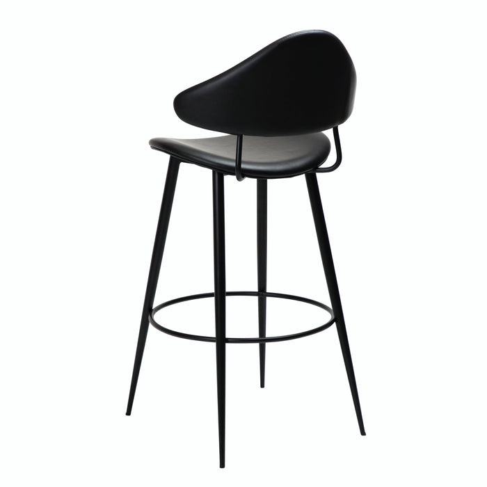 Baro kėdė NAPOLEON | Vintage black | Dirbt. oda | Danija