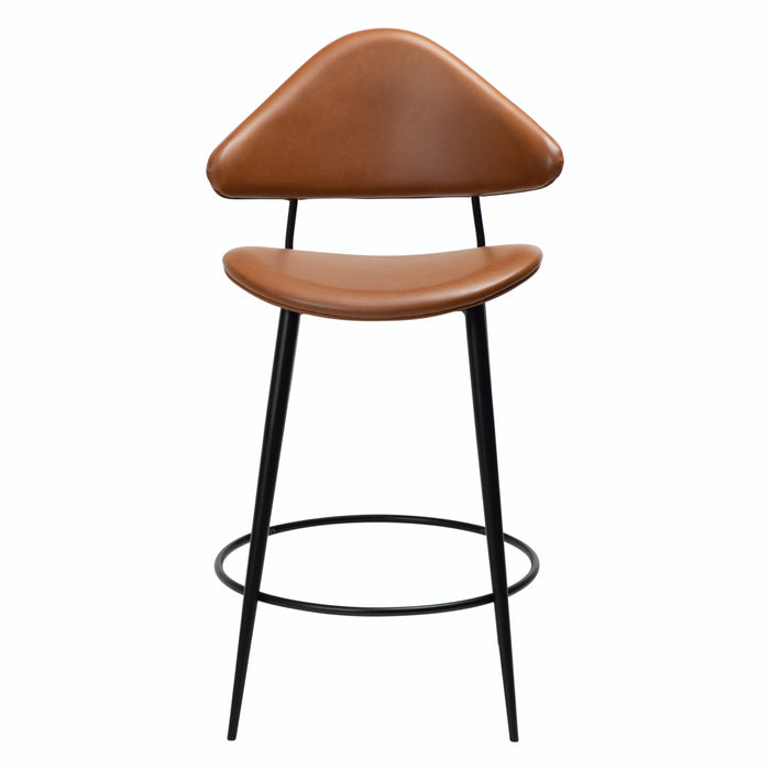 Pusbario kėdė NAPOLEON | Vintage light brown | Dirbt. oda | Danija