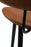 Pusbario kėdė NAPOLEON | Vintage light brown | Dirbt. oda | Danija