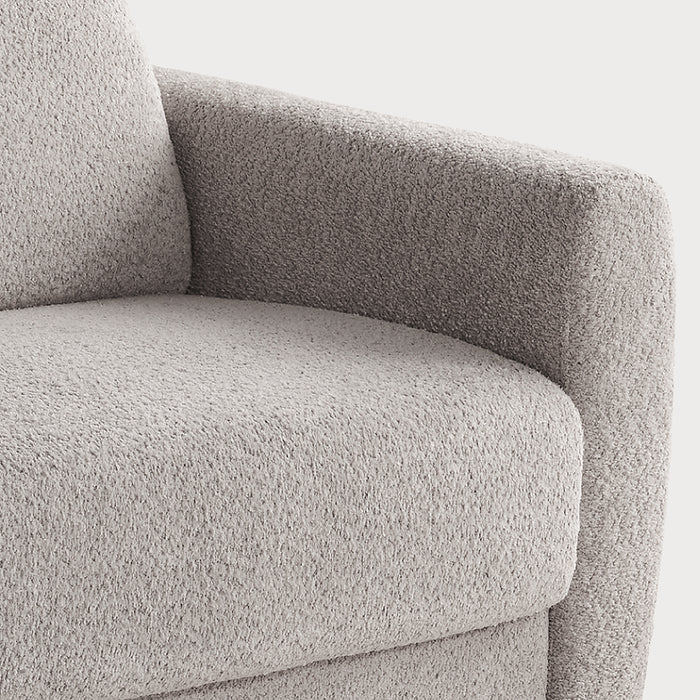 ANAIS itališka sofa-lova – porankio ir audinio detalė