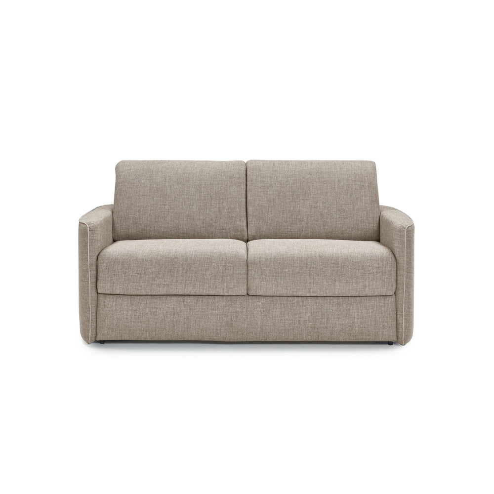 Itališka sofa-lova su metaliniu mechanizmu, 21 cm storio SUPREME čiužinys; miegamas plotas 120/140/160×195 cm; nuvelkami ir skalbiami užvalkalai.