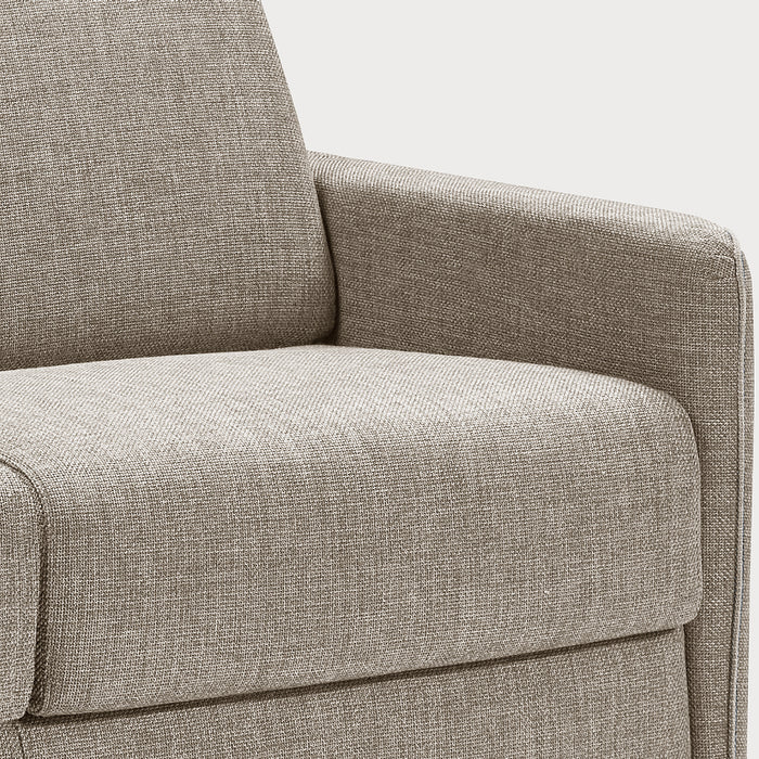 BONNIE itališka sofa-lova – porankio ir audinio detalė