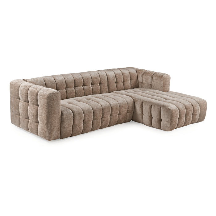 BOOBLE itališka kampinė sofa-lova, sudėta