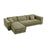 Itališka kampinė sofa-lova su metaliniu mechanizmu, ALOE VERA čiužinys (čiužinio storis 17 cm); miegama dalis 120/140/160×195 cm; nuvelkami ir skalbiami užvalkalai.