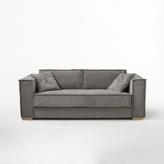Itališka sofa-lova su metaliniu mechanizmu, ALOE VERA čiužinys (čiužinio storis 17 cm); miegama dalis 120/140/160×195 cm; nuvelkami ir skalbiami užvalkalai.