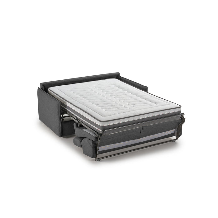 CLYDE sofa–lova su 21 cm čiužiniu, išskleista miegama funkcija