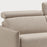 CLYDE itališka sofa-lova – porankio ir audinio detalė