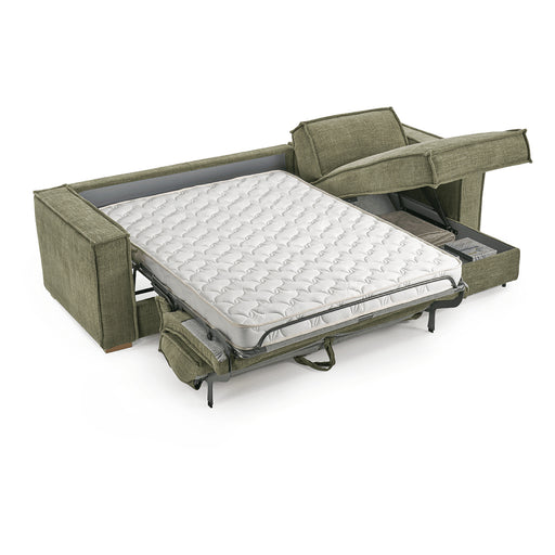 COCOON itališka sofa-lova, išskleista miegui, 17 cm čiužinys
