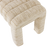 Beige bouclé audinio tekstūros detalė