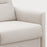 MAMA itališka sofa-lova – porankio ir audinio detalė