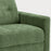 MARE itališka sofa-lova – porankio ir audinio detalė
