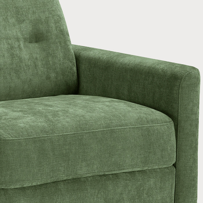 MARE itališka sofa-lova – porankio ir audinio detalė