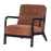 Mark retro stiliaus fotelis vaizdas iš kampo