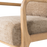 Mark šenilinio audinio ir medinio rėmo apdailos detalė