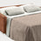 MORUS itališka sofa-lova – miegamosios dalies detalė