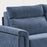 PIXELL itališka sofa-lova – konstrukcijos detalė