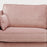 PROFILE itališka sofa-lova – porankio ir audinio detalė