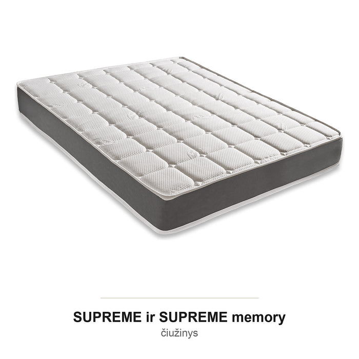 SUPREME ir SUPREME memory čiužiniai itališkai sofai-lovai, 21 cm storio