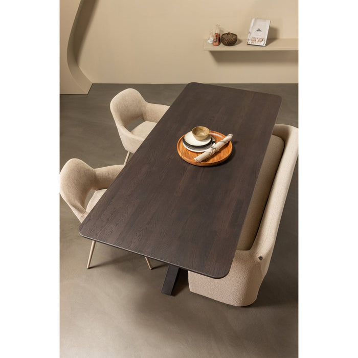 Beige spalvos Zone suoliukas prie valgomojo stalo