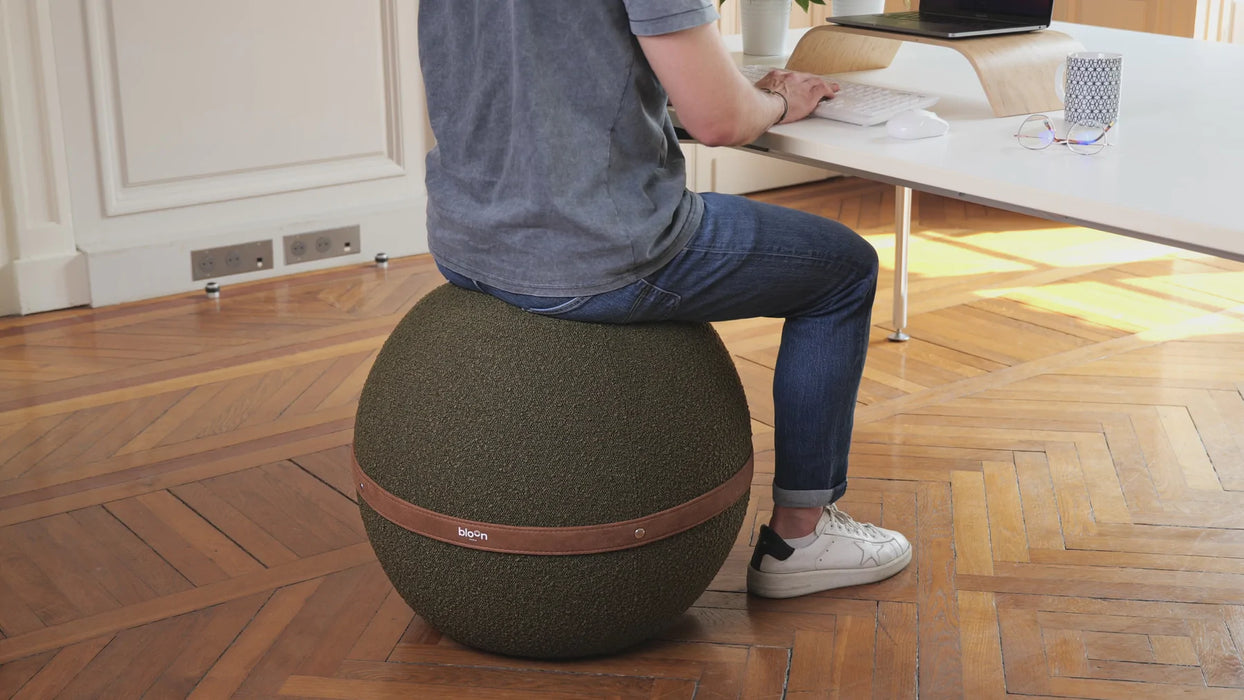 Kamuolys sėdėjimui BLOON BOUCLETTE VERT OLIVE