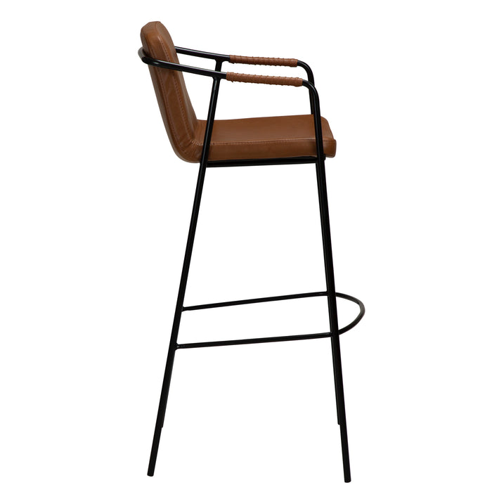 Baro kėdė BOTO | Vintage light brown | Dirbt. oda | Danija
