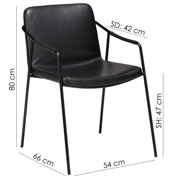 Valgomojo kėdė BOTO| Vintage black