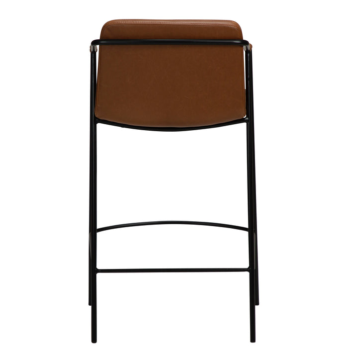 Pusbario kėdė BOTO | Vintage light brown | Dirbt. oda | Danija