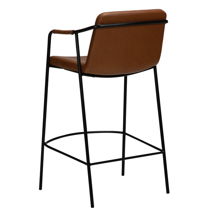 Pusbario kėdė BOTO | Vintage light brown | Dirbt. oda | Danija