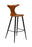 Baro kėdė DOLPHIN | Vintage light brown | Dirbt. oda | Danija