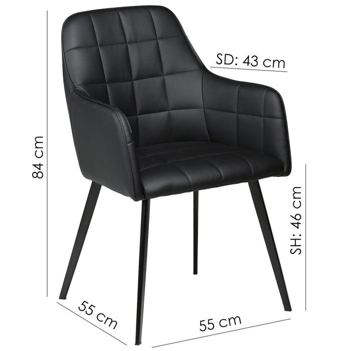 Valgomojo kėdė EMBRACE | Black