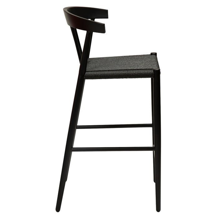 Pusbario kėdė SAVA | Black paper cord | Danija