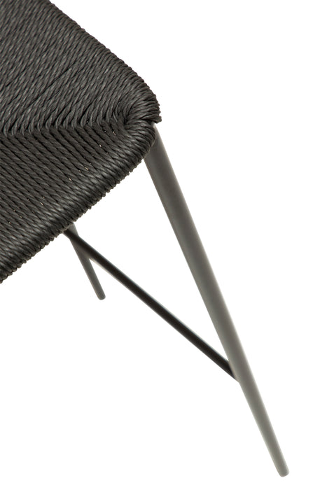 Pusbario kėdė STILETTO | Black paper cord