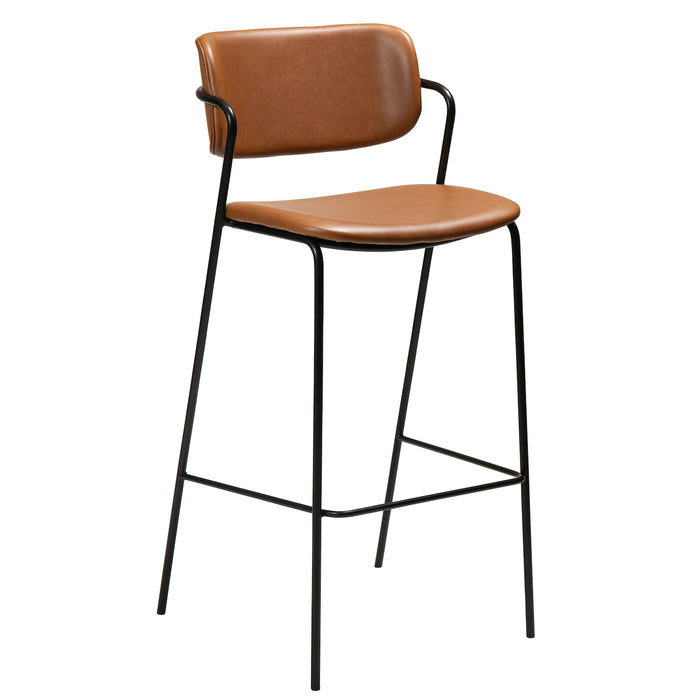 Baro kėdė ZED | Vintage light brown | Dirbt. oda | Danija