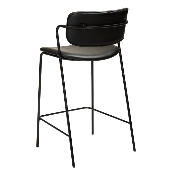 Pusbario kėdė ZED | Vintage black | Dirbt. oda | Danija